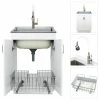 Hot Sale 😉 Transolid 24-in All-in-One Laundry/Utility Sink Kit With Faucet In White, Laundr 🔔 -kitchen fixtures Shop 83a1520901570b7a 9830 w800 h800 b1 p0