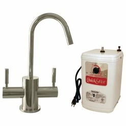 Best deal 🤩 Westbrass Contemporary 10" Hot And Cold Water Dispenser And Tank In Polished Nickel ✨