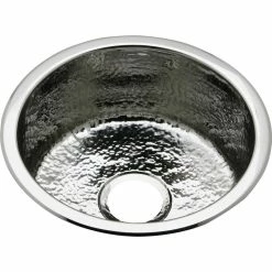 Best deal 🛒 Elkay Stainless Steel Single Bowl Dual Mount Bar Sink, 🔨 Hammered Mirror ❤️