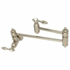 Flash Sale π Kingston Brass Wall Mount Pot Filler Kitchen Faucet, Polished Nickel π§¨