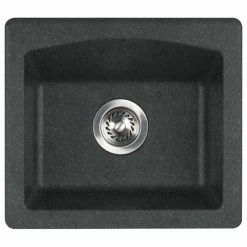 Deals ⌛ Swan Surfaces Swan Granite Bar Sink 18"x16", Nero 😉