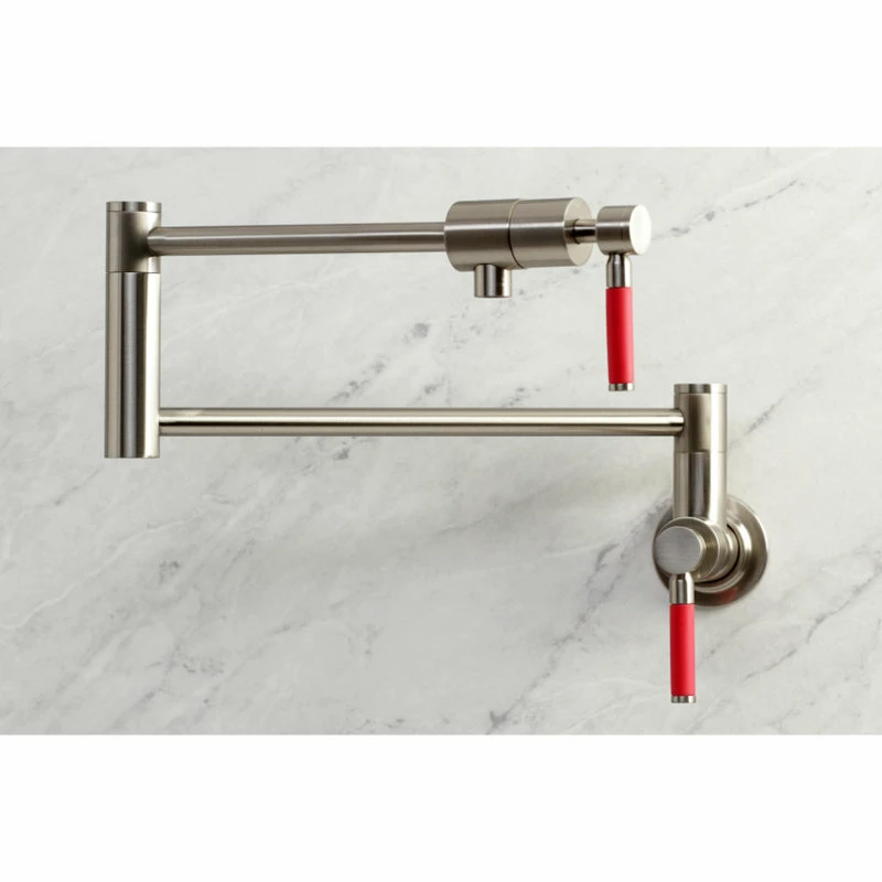 Brand new π Kingston Brass KS4108DKL Kaiser Wall Mount Pot Filler, Brushed Nickel π 4 Brand new π Kingston Brass KS4108DKL Kaiser Wall Mount Pot Filler, Brushed Nickel π - Image 2