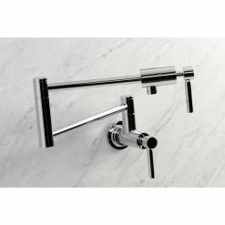 Cheapest 👍 Kingston Brass KS4101DL Concord Wall Mount Pot Filler, Polished Chrome 👏 -kitchen fixtures Shop 91d1c473013a57f5 1385 w800 h800 b0 p0