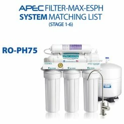 Hot Sale ⌛ APEC Water Systems APEC 75 GPD PH+ Complete Replacement Filter Set For ROES-PH75 (Stage 1-6) 👍 -kitchen fixtures Shop 9221bd7d03472c1f 9067 w800 h800 b1 p0