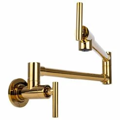 Budget ✔️ Brienza By Italia Brienza Contemporary Pot Filler Kitchen Faucet In Gold 🛒