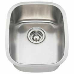 Hot Sale 😉 MR Direct Sinks And Faucets 1815 Stainless Steel Bar Sink, 18-Gauge, Sink Only ❤️