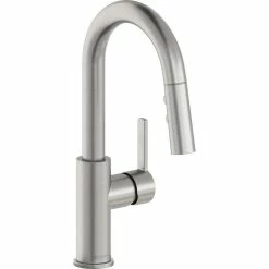 Brand new 😍 Elkay Avado 1.8 GPM Pullout Spray 1 Hole Bar Faucet Lustrous Steel, LKAV3032LS 😍