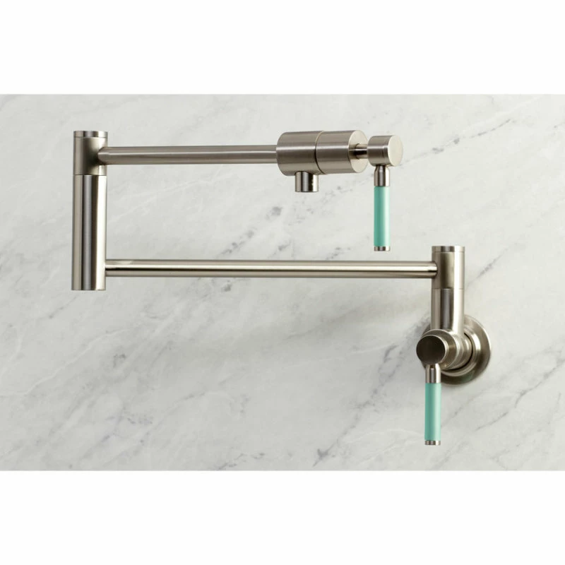 Brand new π Kingston Brass KS4108DKL Kaiser Wall Mount Pot Filler, Brushed Nickel π 5 Brand new π Kingston Brass KS4108DKL Kaiser Wall Mount Pot Filler, Brushed Nickel π - Image 3