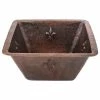 Best Pirce ✨ Premier Copper Products 15" Square Fleur De Lis Copper Bar/Prep Sink With 2" Drain Size, 2" ✔️ -kitchen fixtures Shop a6817e8300774cc3 8195 w800 h800 b1 p0