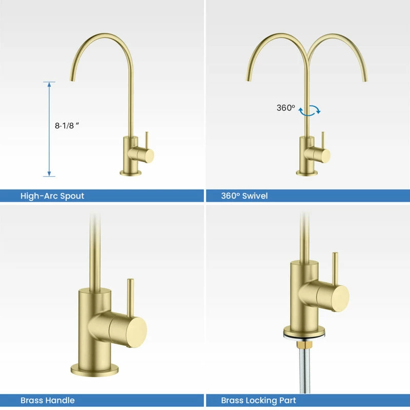 New π Kibi USA Circular Water Filtration Faucet, Brushed Gold π₯ 7 New π Kibi USA Circular Water Filtration Faucet, Brushed Gold π₯ - Image 5