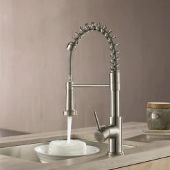 Wholesale ❤️ Blossom Kitchen & Bath Supply Blossom Lead Free, Solid Brass, Single Handle, Pull Out Kitchen Faucet, Brush Ni 🌟 -kitchen fixtures Shop ace17b010e4db825 9742 w800 h800 b0 p0