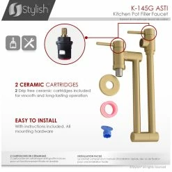 Promo π STYLISH Stainless Steel Wall Mount Pot Filler Folding Stretchable π 23 Promo π STYLISH Stainless Steel Wall Mount Pot Filler Folding Stretchable π -kitchen fixtures Shop bde1cf4c00e760d6 9961 w800 h800 b1 p0