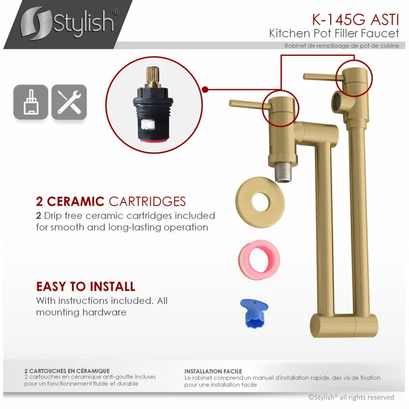 Promo π STYLISH Stainless Steel Wall Mount Pot Filler Folding Stretchable π 12 Promo π STYLISH Stainless Steel Wall Mount Pot Filler Folding Stretchable π - Image 10