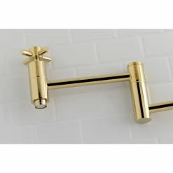 Discount 🔔 Kingston Brass Wall Mount Pot Filler Kitchen Faucet, Polished Brass 🔥 -kitchen fixtures Shop c5e1f8980e7eba7d 6798 w800 h800 b0 p0