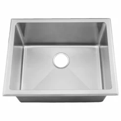 Best Sale 🌟 Farmhouse Handmade Milam Radial 15 Gauge Stainless Steel Deep Laundry Sink 🎁