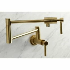 Wholesale 😍 Kingston Brass KS4107DL Concord Wall Mount Pot Filler, Brushed Brass 🎁 -kitchen fixtures Shop d3318885013a5812 0529 w800 h800 b0 p0
