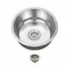 Discount ⭐ Magnus Stainless Steel 18-Gauge Single Bowl Round Bar Sink 👏 -kitchen fixtures Shop d711d27206bdfc75 9510 w800 h800 b1 p0