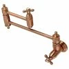 New 🧨 Kingston Brass KS310AXAC Restoration Wall Mount Pot Filler Kitchen Faucet, Antique Copper 👍 -kitchen fixtures Shop d97130f5013a564a 0380 w800 h800 b1 p0
