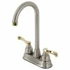 Top 10 🎁 Kingston Brass KB8499FL Bar Faucet, Brushed Nickel/Polished Brass 🎉