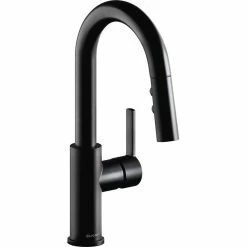 Top 10 🛒 Elkay Avado 1.8 GPM Pullout Spray 1 Hole Bar Faucet Matte Black, LKAV3032MB ⭐