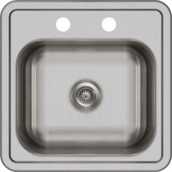 Wholesale 😍 Elkay KP211515C Dayton Stainless Steel 15" X 15" Drop-in Bar Sink + Faucet Kit 😍