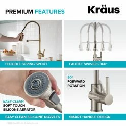 Cheapest ✨ Kraus USA, Inc. Kraus KPF-1690 Britt Pull-Down Spray Kitchen Faucet - Spot Free Stainless 👍 -kitchen fixtures Shop e2d18ac10fb972a5 3255 w800 h800 b0 p0