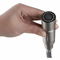 Cheapest 🛒 Blossom Kitchen & Bath Supply Brass Single Handle Pull Out Kitchen Faucet, Brush Nickel 🥰 -kitchen fixtures Shop e751c8db0e48077c 4393 w800 h800 b1 p0