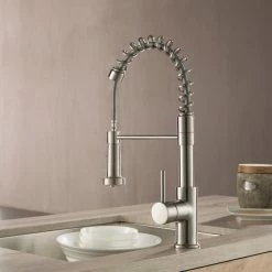 Wholesale ❤️ Blossom Kitchen & Bath Supply Blossom Lead Free, Solid Brass, Single Handle, Pull Out Kitchen Faucet, Brush Ni 🌟 -kitchen fixtures Shop e7c183d10e4db821 9742 w800 h800 b0 p0