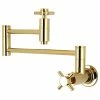 Discount 🔔 Kingston Brass Wall Mount Pot Filler Kitchen Faucet, Polished Brass 🔥 -kitchen fixtures Shop f3f1dc3a0e7eba7a 8533 w800 h800 b1 p0
