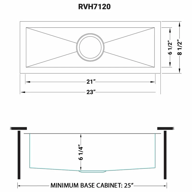 Hot Sale π Ruvati 23" Undermount Bar Prep Sink Stainless Steel, RVH7120 β 15 Hot Sale π Ruvati 23" Undermount Bar Prep Sink Stainless Steel, RVH7120 β - Image 13