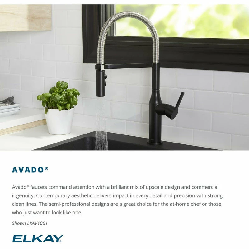 Brand new π Elkay Avado 1.8 GPM Pullout Spray 1 Hole Bar Faucet Lustrous Steel, LKAV3032LS π 5 Brand new π Elkay Avado 1.8 GPM Pullout Spray 1 Hole Bar Faucet Lustrous Steel, LKAV3032LS π - Image 3
