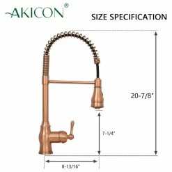 Top 10 π Akicon Copper Pre-Rinse Spring Kitchen Faucet With Pull Down Sprayer π 13 Top 10 π Akicon Copper Pre-Rinse Spring Kitchen Faucet With Pull Down Sprayer π -kitchen fixtures Shop fd11b84c02345285 7105 w800 h800 b1 p0