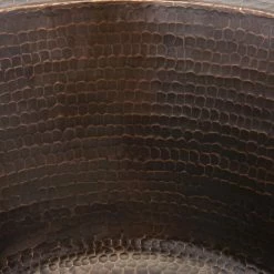 Cheap 🛒 Premier Copper Products 17" Large Round 🔨 Hammered Copper Bar/Prep Sink, Oil Rubbed Bronze 😍 -kitchen fixtures Shop fea1404500774ca1 8185 w800 h800 b0 p0