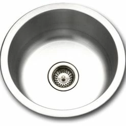 Promo ✔️ Houzer Inc. Houzer SCF-1830-1 Hospitality Series Topmount Stainless Steel Round Bar Sink 💯