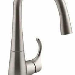 Outlet 🎁 Kohler Simplice Bar Sink Faucet, Vibrant Stainless ✨