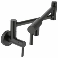 Flash Sale 😀 Moen Two-Handle Kitchen Faucet Matte Black, S665BL 🤩