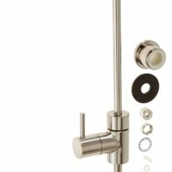 Best Pirce 🛒 Dyconn Faucet Drinking Faucet For Ro Filtration System Brushed Nickel, 6" Spout Reach, 9.25" 🔔
