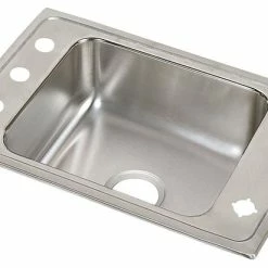 Best Sale ❤️ Elkay Lustertone Stainless Steel 1-Bowl Top Mount Classroom ADA Sink ⌛