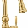 Best Pirce ✔️ Moen One-Handle Pulldown Bar Faucet Brushed Gold, S53004BG ✔️