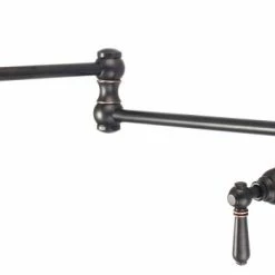 Hot Sale 🛒 Pioneer Industries, Inc. Americana Wall Mount Pot Filler, Moroccan Bronze 🔔