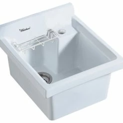 Cheapest 🤩 Whitehaus Collection Whitehaus WH474-53 Rectangular Basin 21" X 21 - 1/4" Drop In - White 🌟