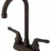 Budget ⌛ Kingston Brass Two-Handle 4" Centerset Bar Faucet, Oil Rubbed Bronze ✔️