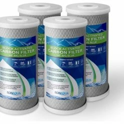 Best reviews of 😀 Ronaqua 10" Big Blue Activated Carbon Block Water Filter 5 Micron, 4 ⌛