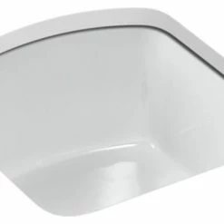 Buy ❤️ Kohler Napa Under-Mount Bar Sink With No Faucet Holes, White ⭐