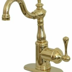 Best reviews of 👍 Kingston Brass Bar Faucet With Cover Plate, Polished Brass ❤️