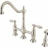 Flash Sale 🛒 Kingston Brass Heritage 8" Center Kitchen Faucet With Side Sprayer 🔥 -kitchen fixtures Shop home design 7