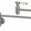 Cheapest 🛒 Kingston Brass KS3108BPL Bel-Air Wall Mount Pot Filler Kitchen Faucet, Brushed Nickel ⌛ -kitchen fixtures Shop home design 71