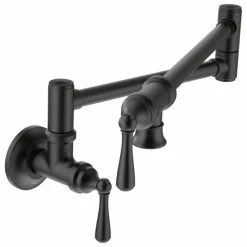 Deals 🌟 Moen Two-Handle Kitchen Faucet, Matte Black 🔥