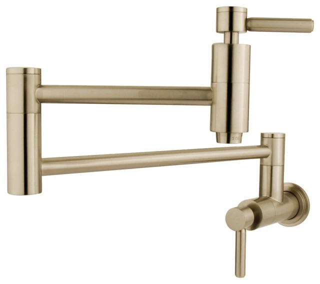 Cheapest βοΈ Kingston Brass Concord Pot Filler Faucets With Brushed Nickel Finish KS8108DL π 3 Cheapest βοΈ Kingston Brass Concord Pot Filler Faucets With Brushed Nickel Finish KS8108DL π
