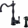 Deals 👏 Gerber Plumbing Gerber Opulence Kitchen Faucet, Satin Black With Sidespray, D401157BS ⌛ -kitchen fixtures Shop home design 8